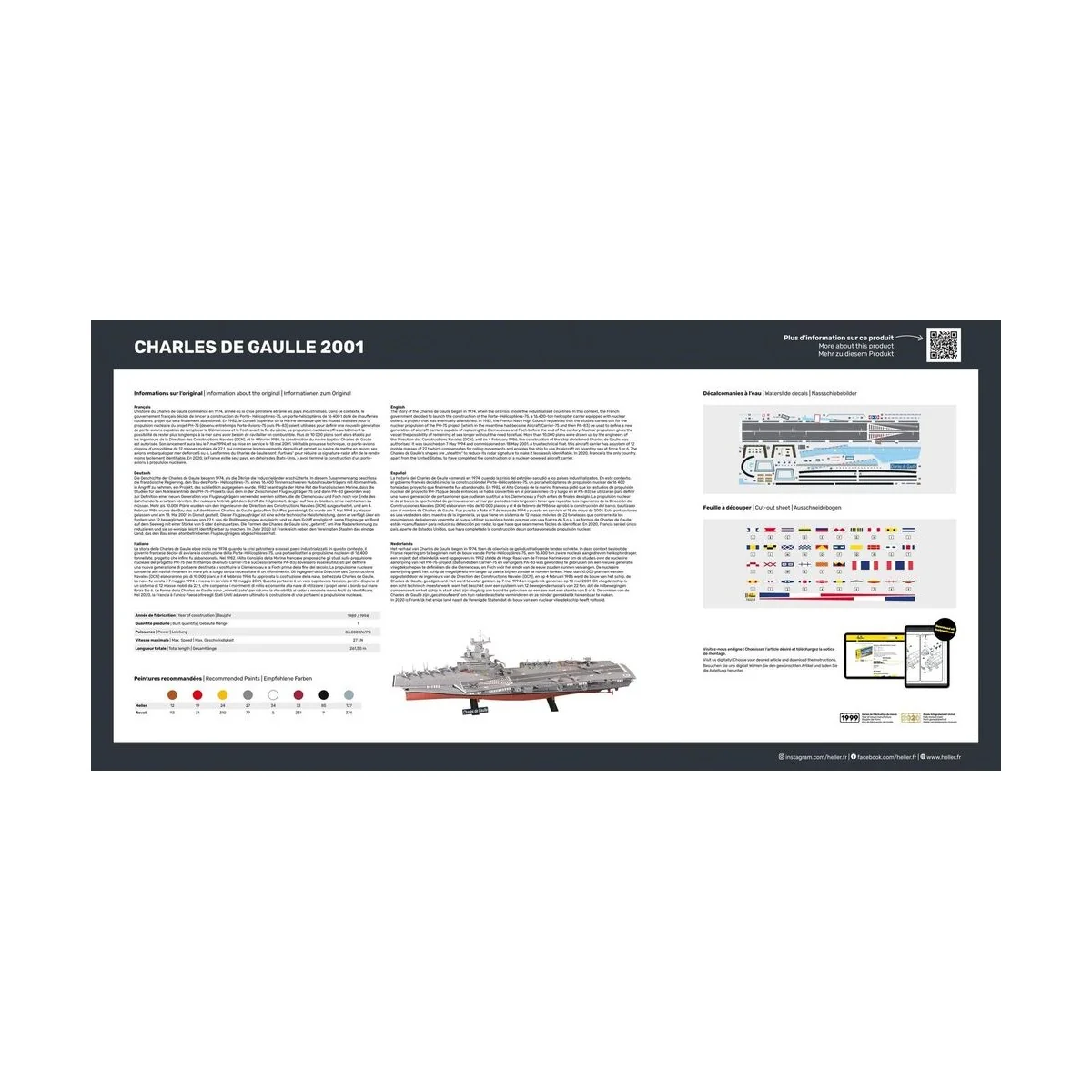 STARTER KIT Charles de Gaulle - Heller 57072