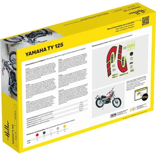 STARTER KIT Yamaha TY 125, 1/8 - Heller 56902