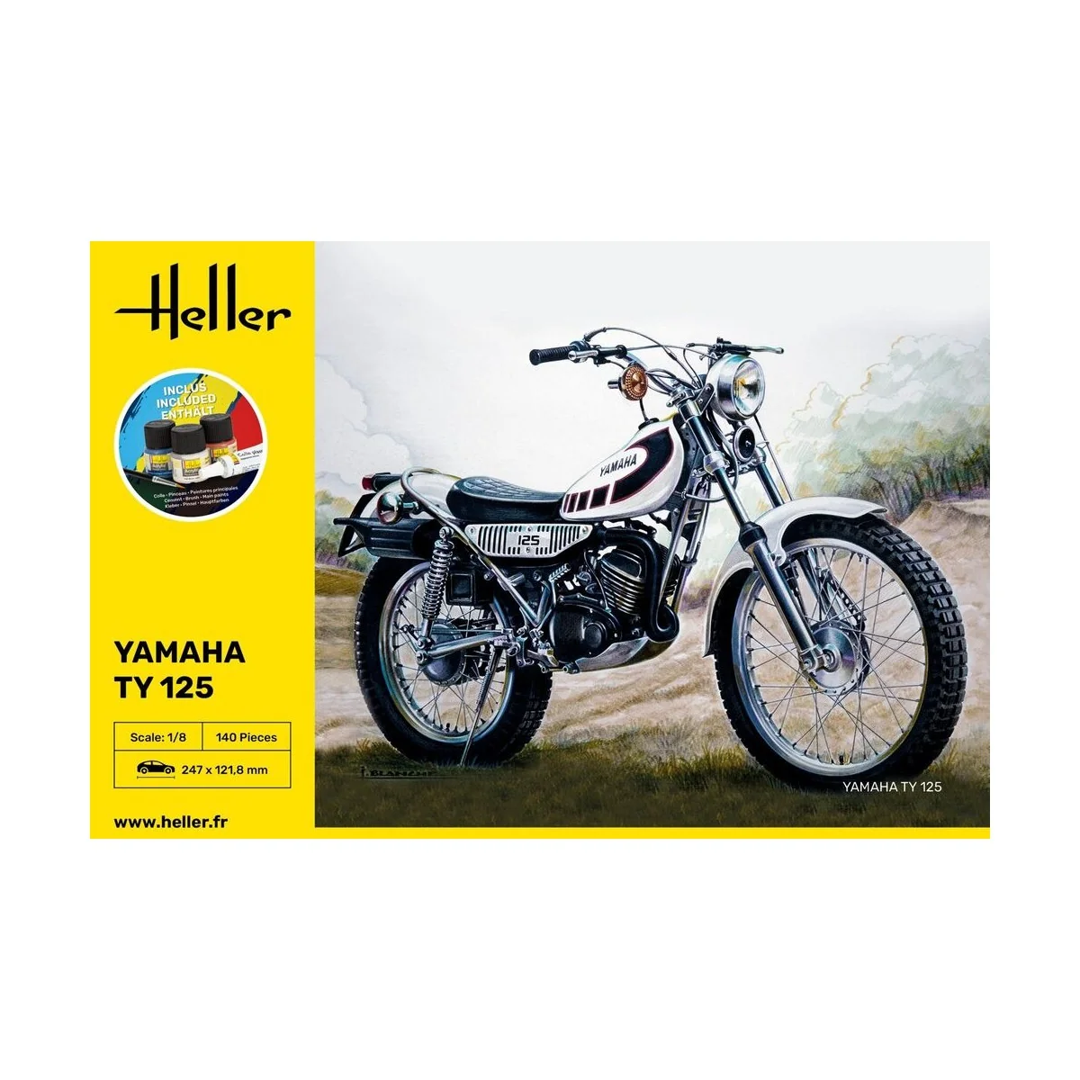 STARTER KIT Yamaha TY 125, 1/8 - Heller 56902