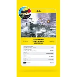 STARTER KIT LCVP Landing Craft Vehicle & Personnel, 1/72 - Heller 5... 2