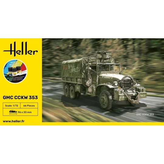 STARTER KIT GMC CCKW 353, 1/72 - Heller 56996