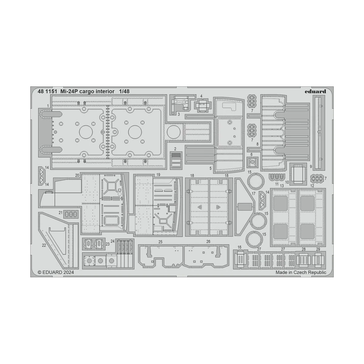 Mi-24P cargo interior, 1/48 - Eduard Accessories 481151