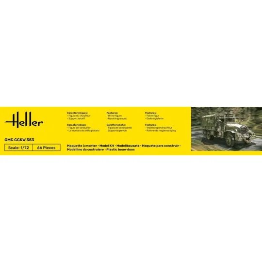 STARTER KIT GMC CCKW 353, 1/72 - Heller 56996