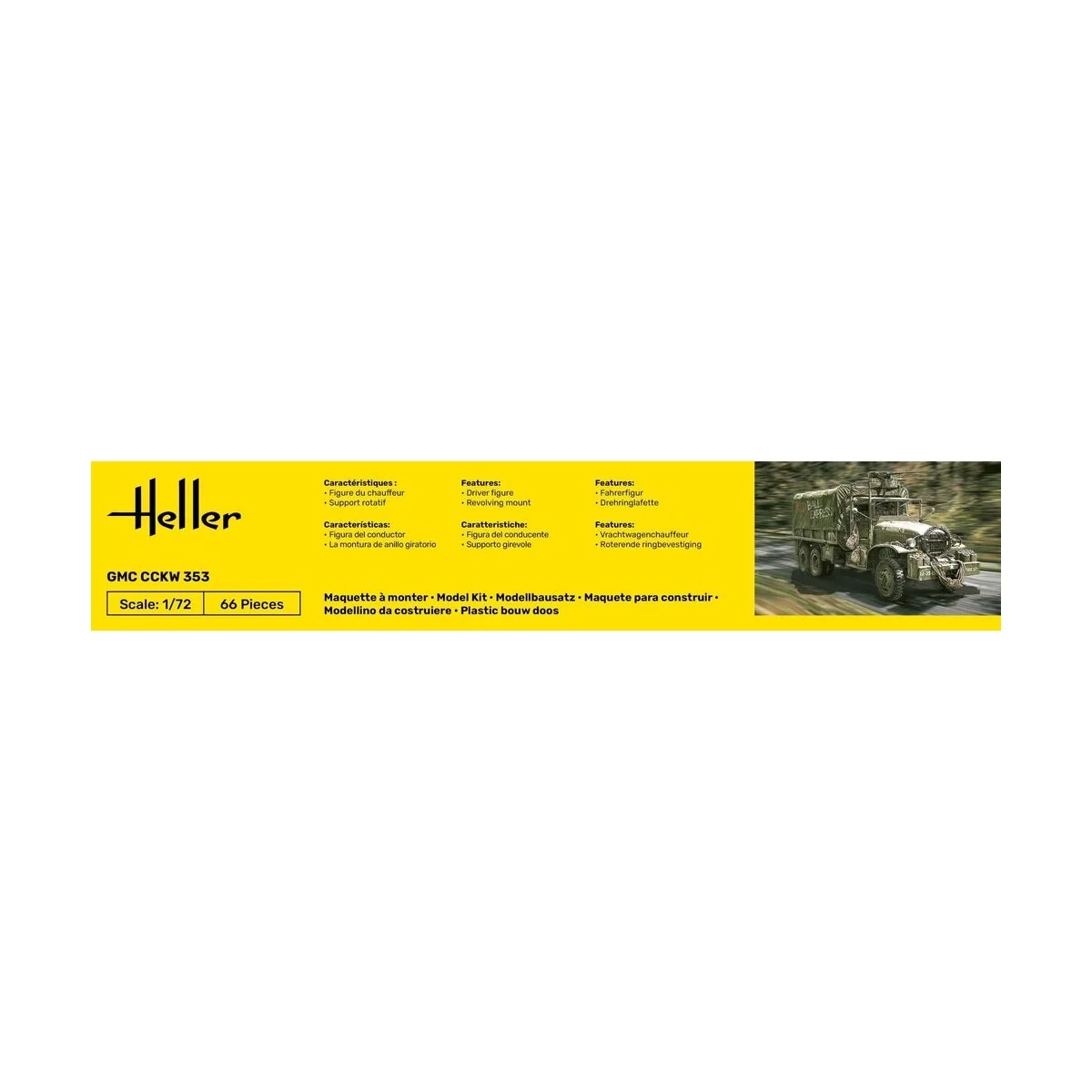 STARTER KIT GMC CCKW 353, 1/72 - Heller 56996