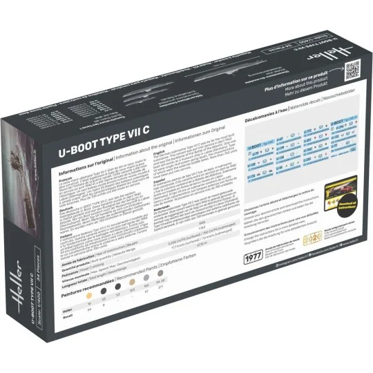 STARTER KIT U-Boot Type VII C, 1/400 - Heller 57002