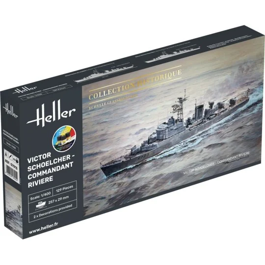 STARTER KIT Victor Schoelcher - Commandant Riviere, 1/400 - Heller ...