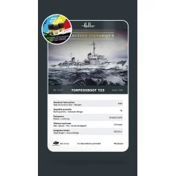 STARTER KIT Torpedoboot T23, 1/400 - Heller 57011 2