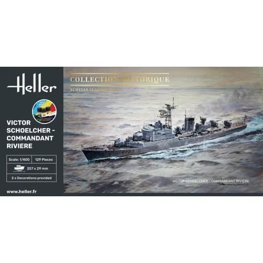 STARTER KIT Victor Schoelcher - Commandant Riviere, 1/400 - Heller ...