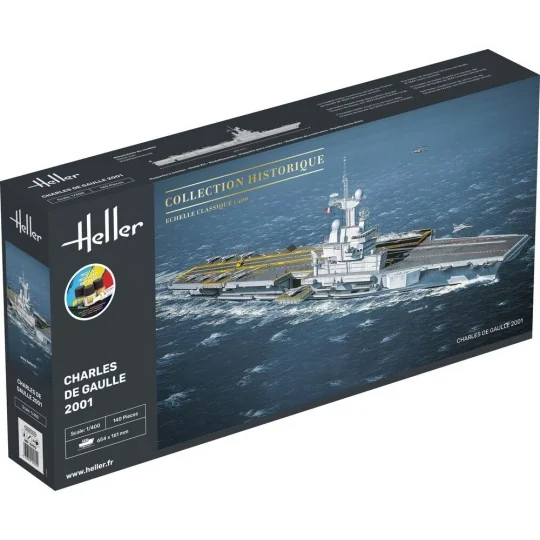 STARTER KIT Charles de Gaulle, 1/400 - Heller 57072