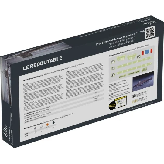 STARTER KIT U-Boot S/M Redoutable, 1/400 - Heller 57075
