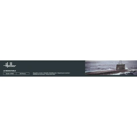 STARTER KIT U-Boot S/M Redoutable, 1/400 - Heller 57075