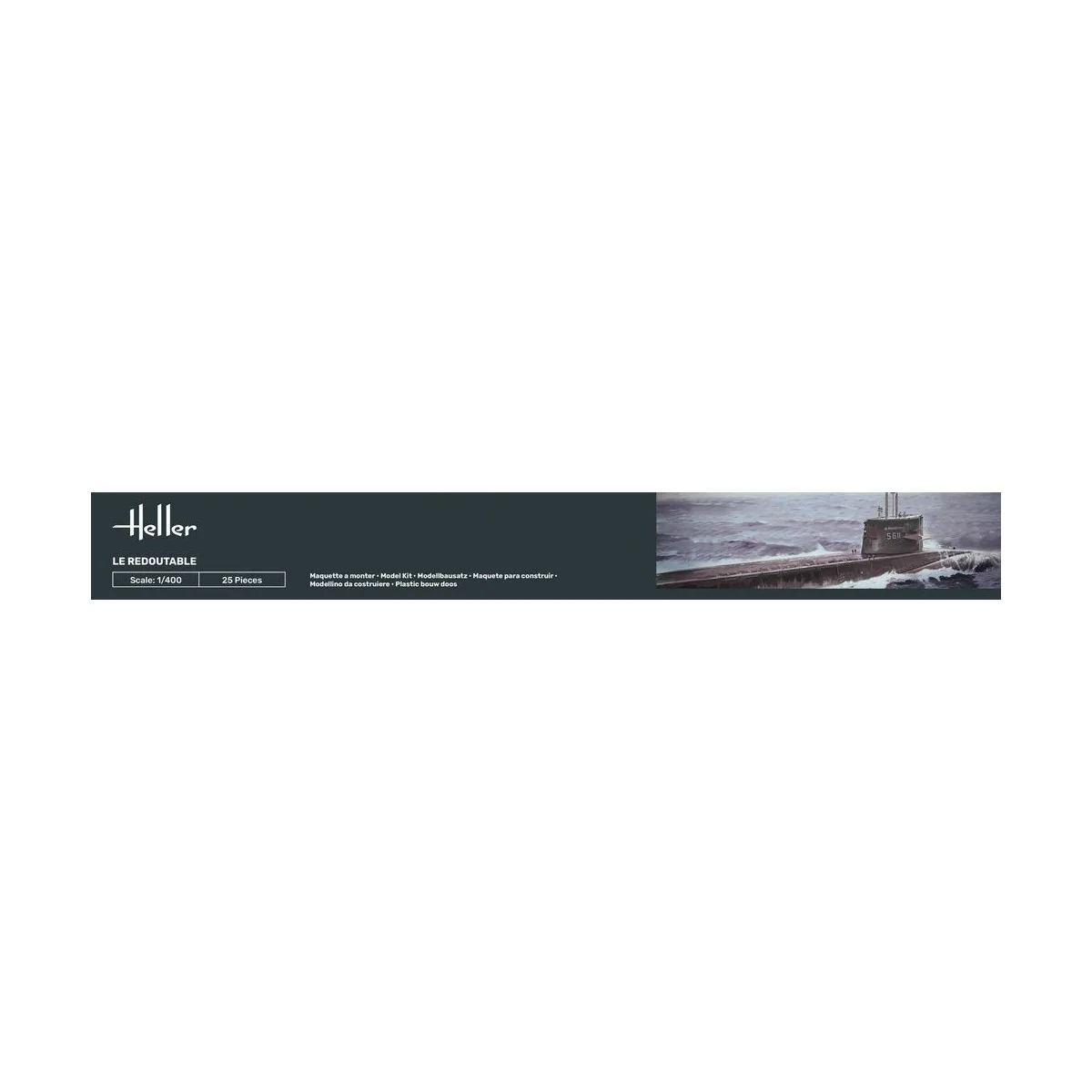 STARTER KIT U-Boot S/M Redoutable, 1/400 - Heller 57075