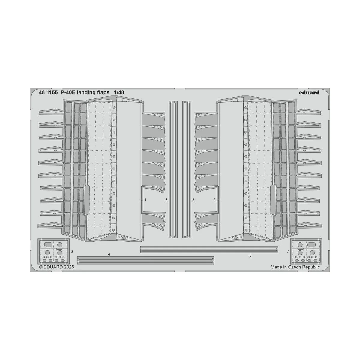 P-40E landing flaps EDUARD - Eduard Accessories 481155