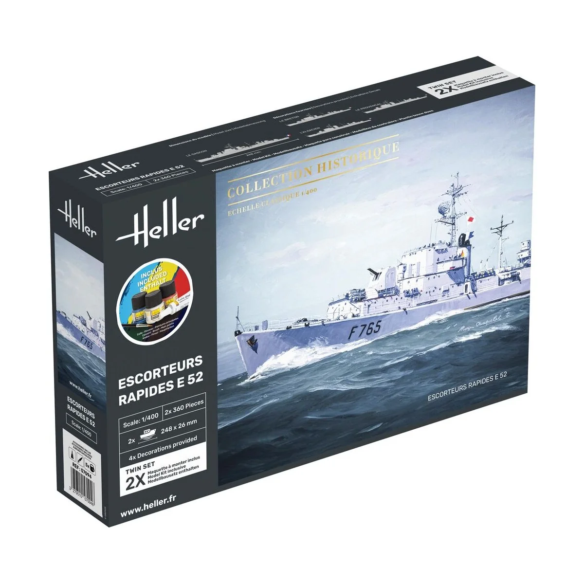 STARTER KIT Escorteurs Rapides E 52, 1/400 - Heller 57094