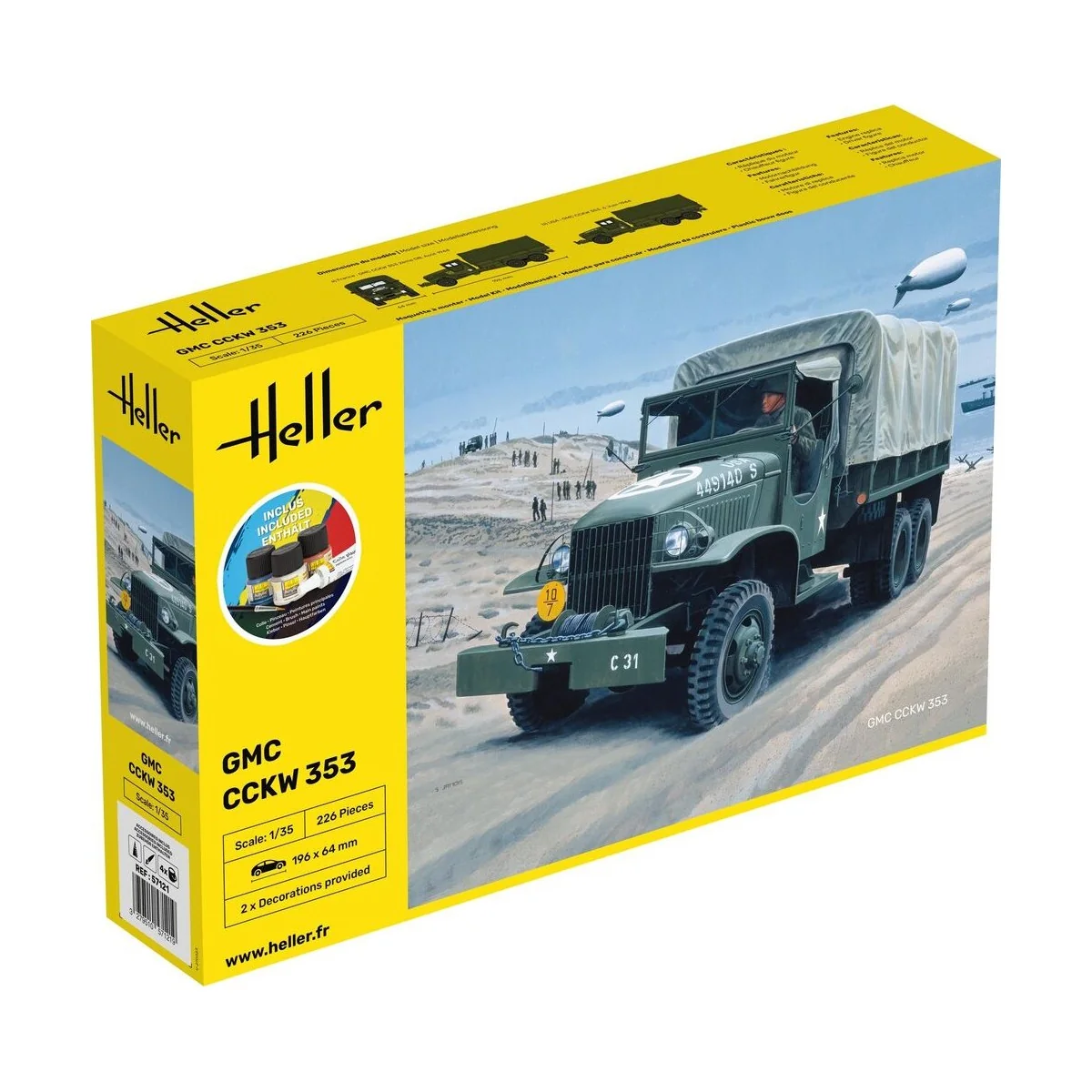 STARTER KIT GMC CCKW 353, 1/35 - Heller 57121