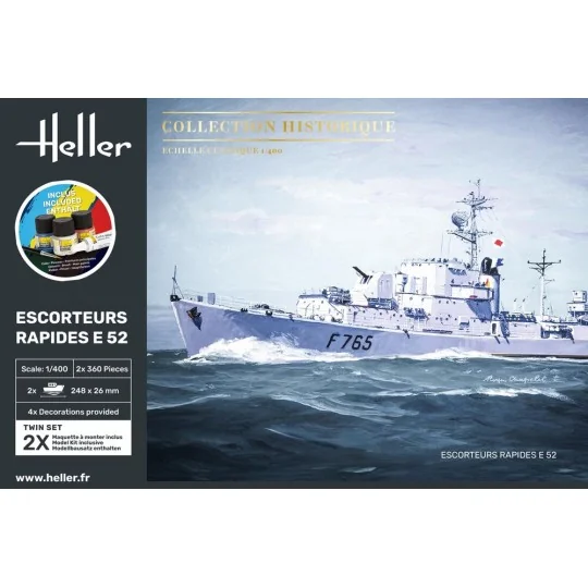 STARTER KIT Escorteurs Rapides E 52, 1/400 - Heller 57094