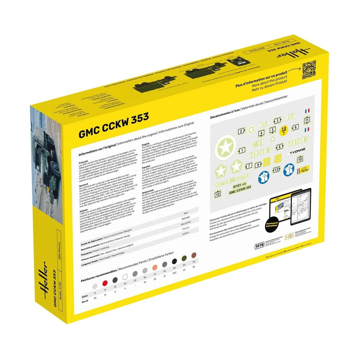 STARTER KIT GMC CCKW 353, 1/35 - Heller 57121