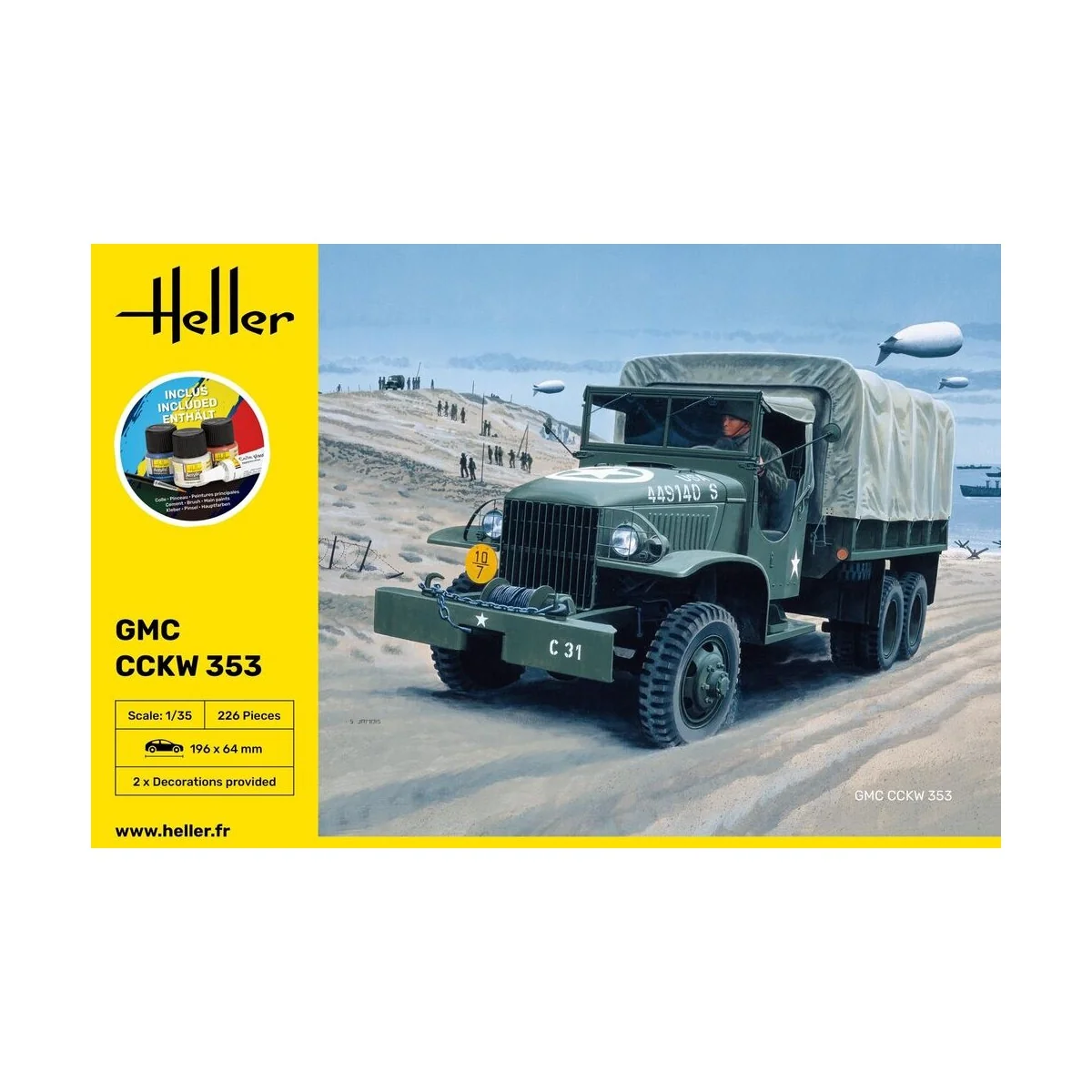 STARTER KIT GMC CCKW 353, 1/35 - Heller 57121
