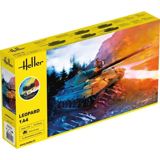 STARTER KIT Leopard 1A4, 1/35 - Heller 57126