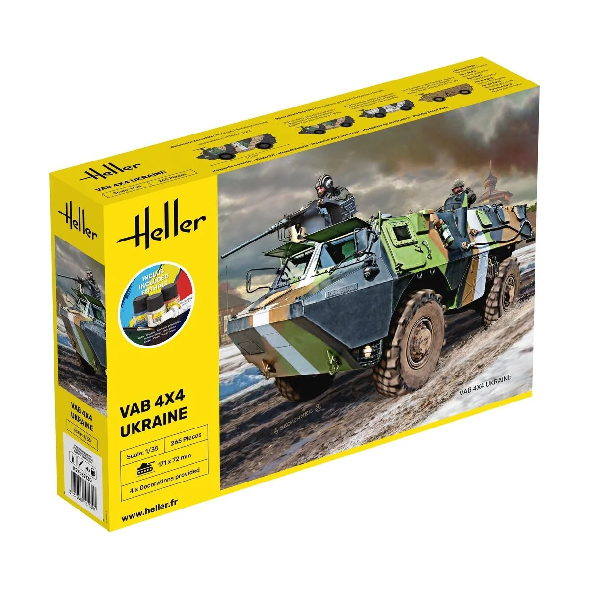 STARTER KIT VAB 4x4 Ukraine, 1/35 - Heller 57130