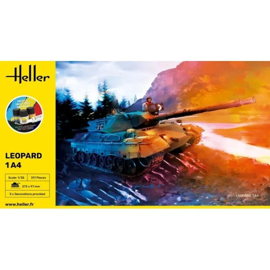 STARTER KIT Leopard 1A4, 1/35 - Heller 57126