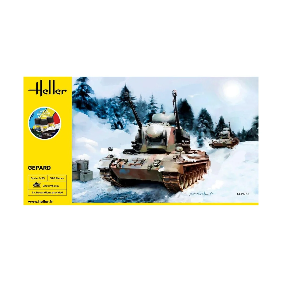 STARTER KIT Gepard, 1/35 - Heller 57127