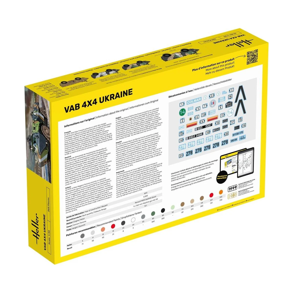STARTER KIT VAB 4x4 Ukraine, 1/35 - Heller 57130