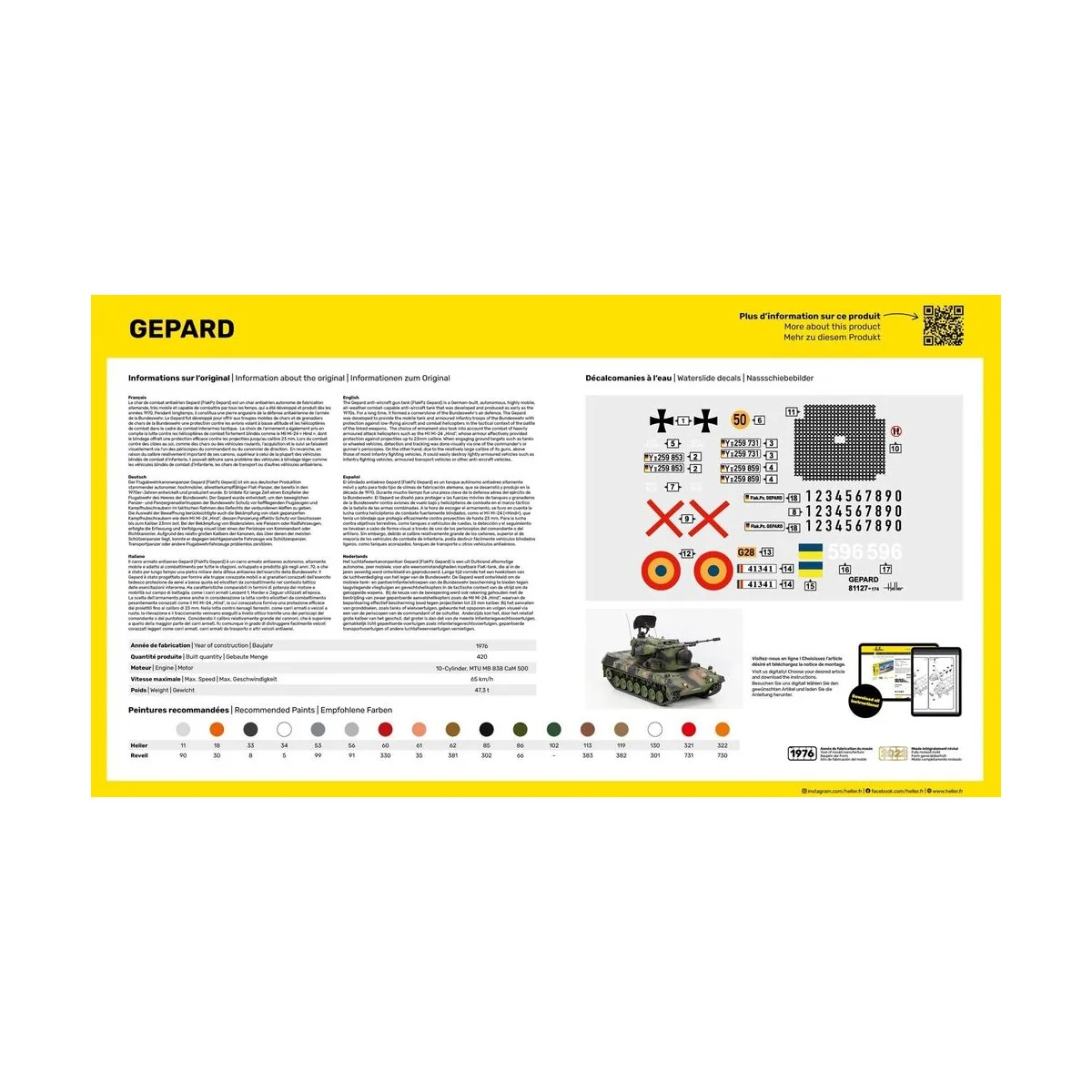 STARTER KIT Gepard, 1/35 - Heller 57127