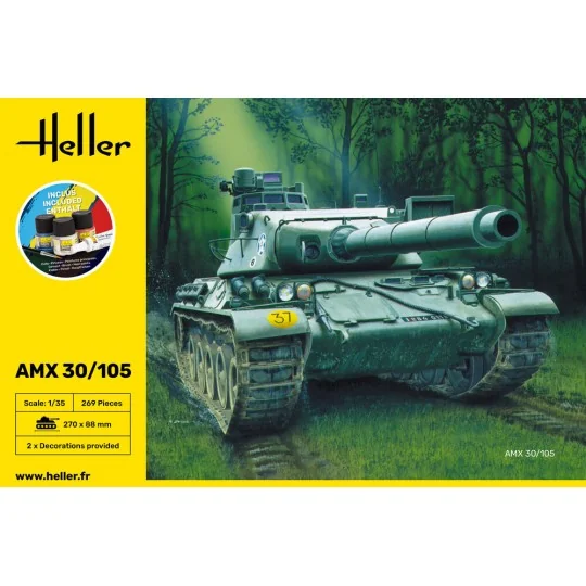 STARTER KIT AMX 30/105, 1/35 - Heller 57137