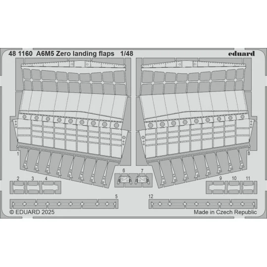 A6M5 Zero landing flaps FINE MOLDS - Eduard Accessories 481160