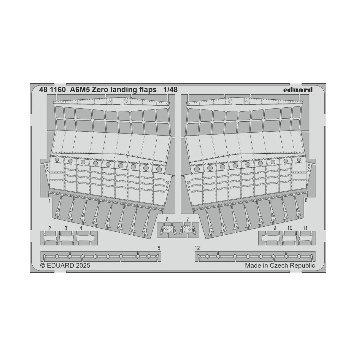 A6M5 Zero landing flaps FINE MOLDS, 1/48 - Eduard Accessories 481160