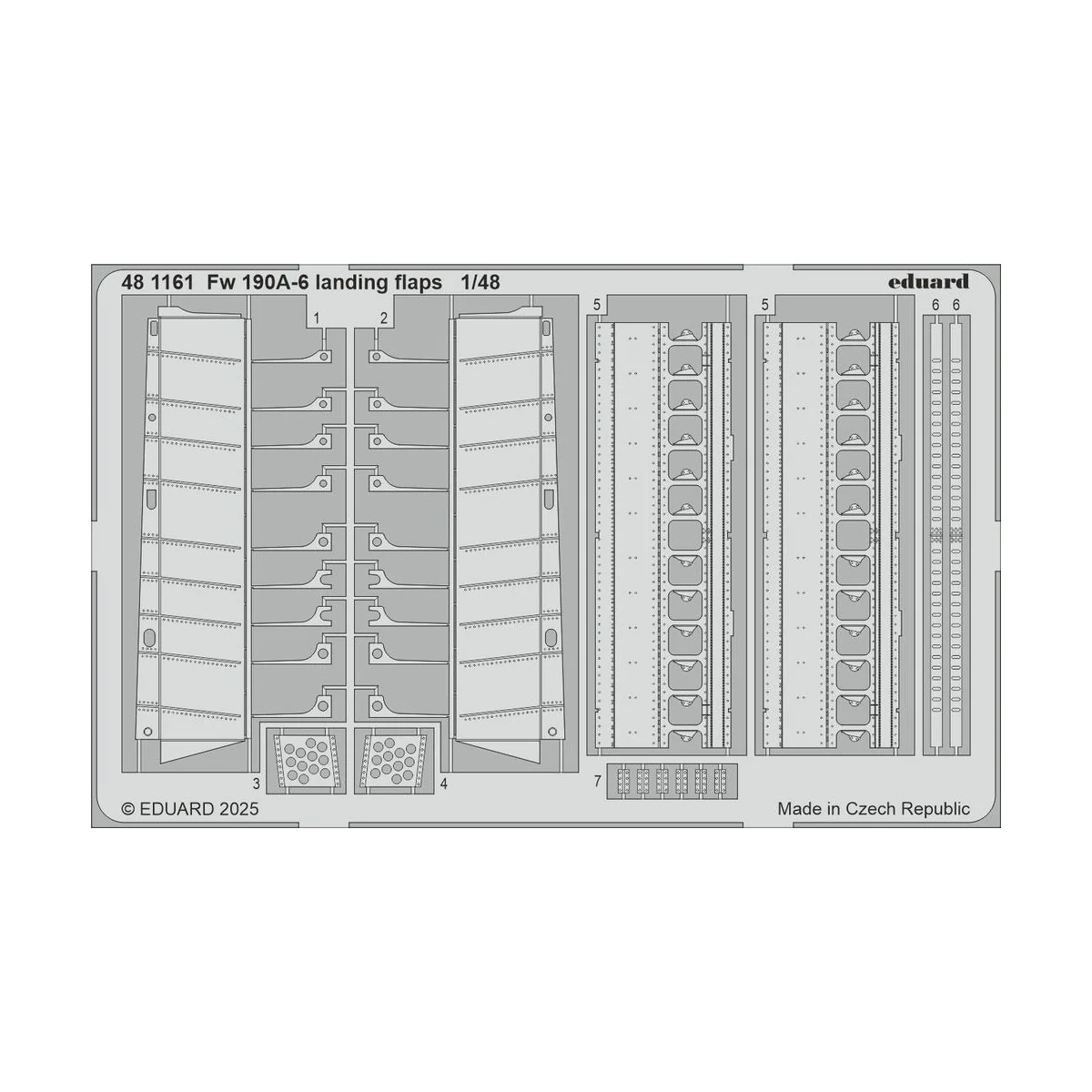 Fw 190A landing flaps EDUARD - Eduard Accessories 481161