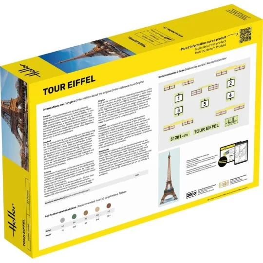 STARTER KIT Tour Eiffel, 1/650 - Heller 57201