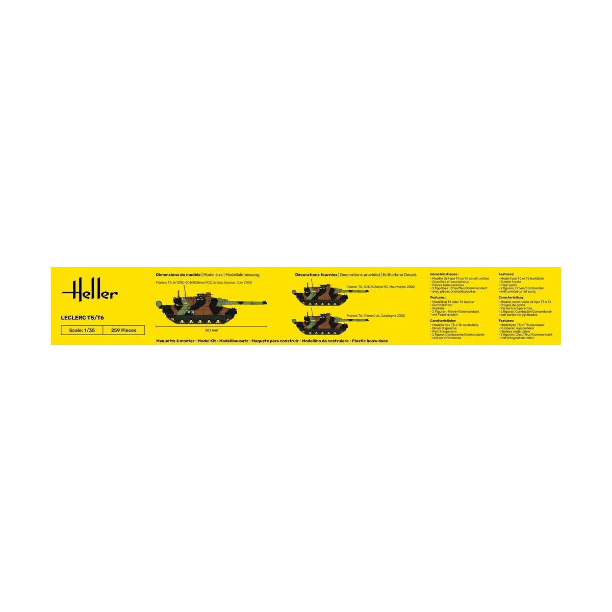STARTER KIT Leclerc T5/T6, 1/35 - Heller 57142