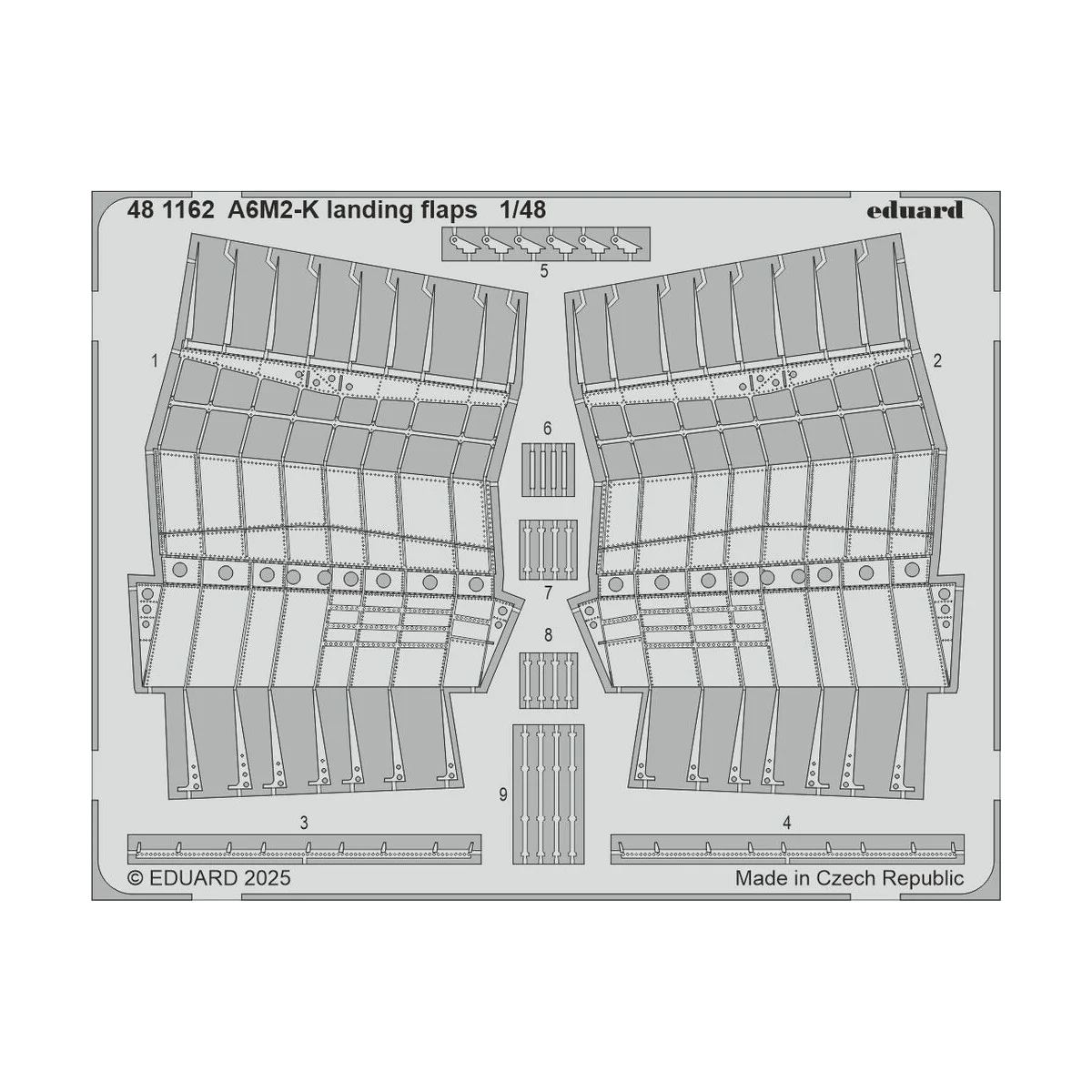 A6M2-K landing flaps EDUARD - Eduard Accessories 481162