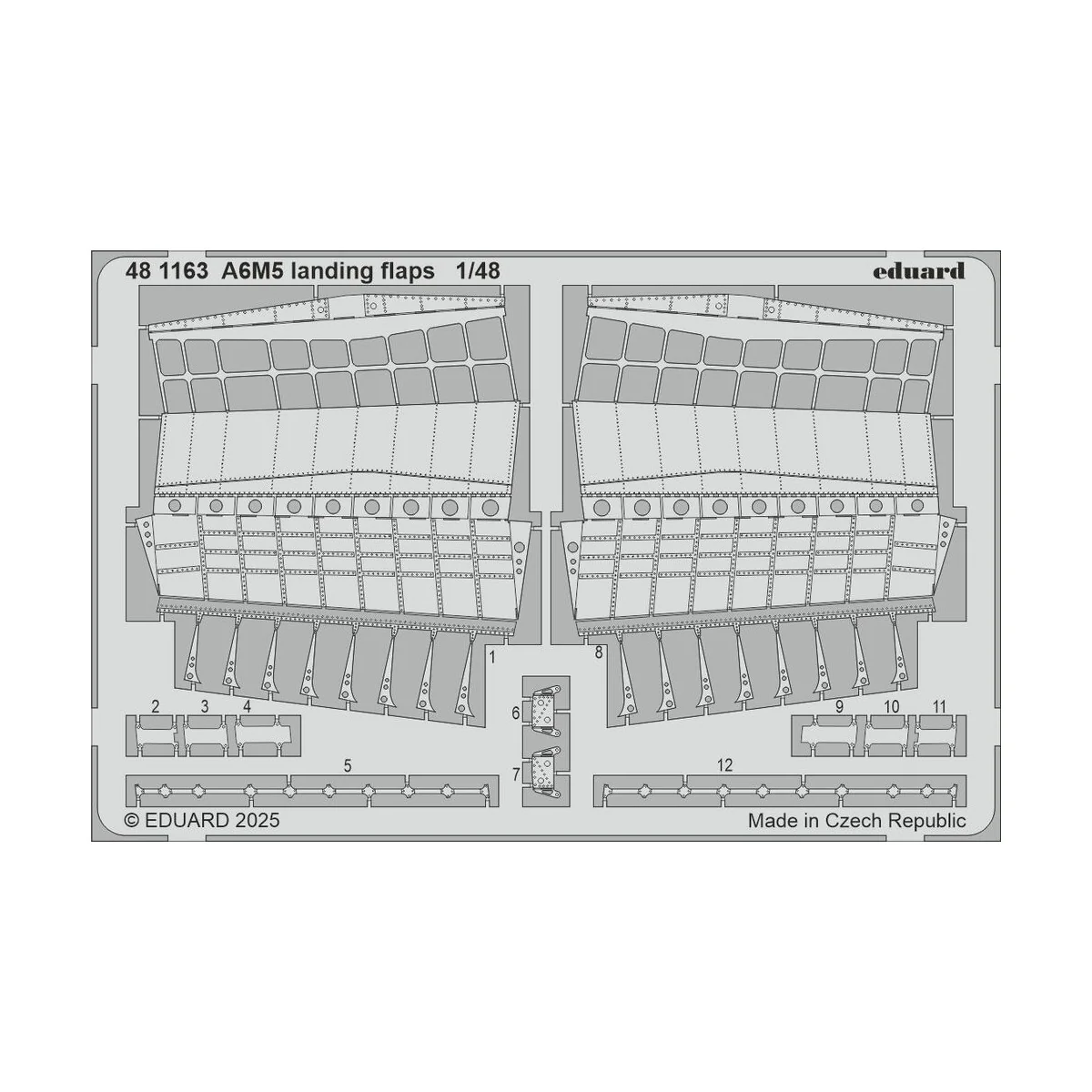 A6M5 landing flaps EDUARD, 1/48 - Eduard Accessories 481163 A6M5 landing flaps EDUARD, 1/48 - Eduard Accessories 481163