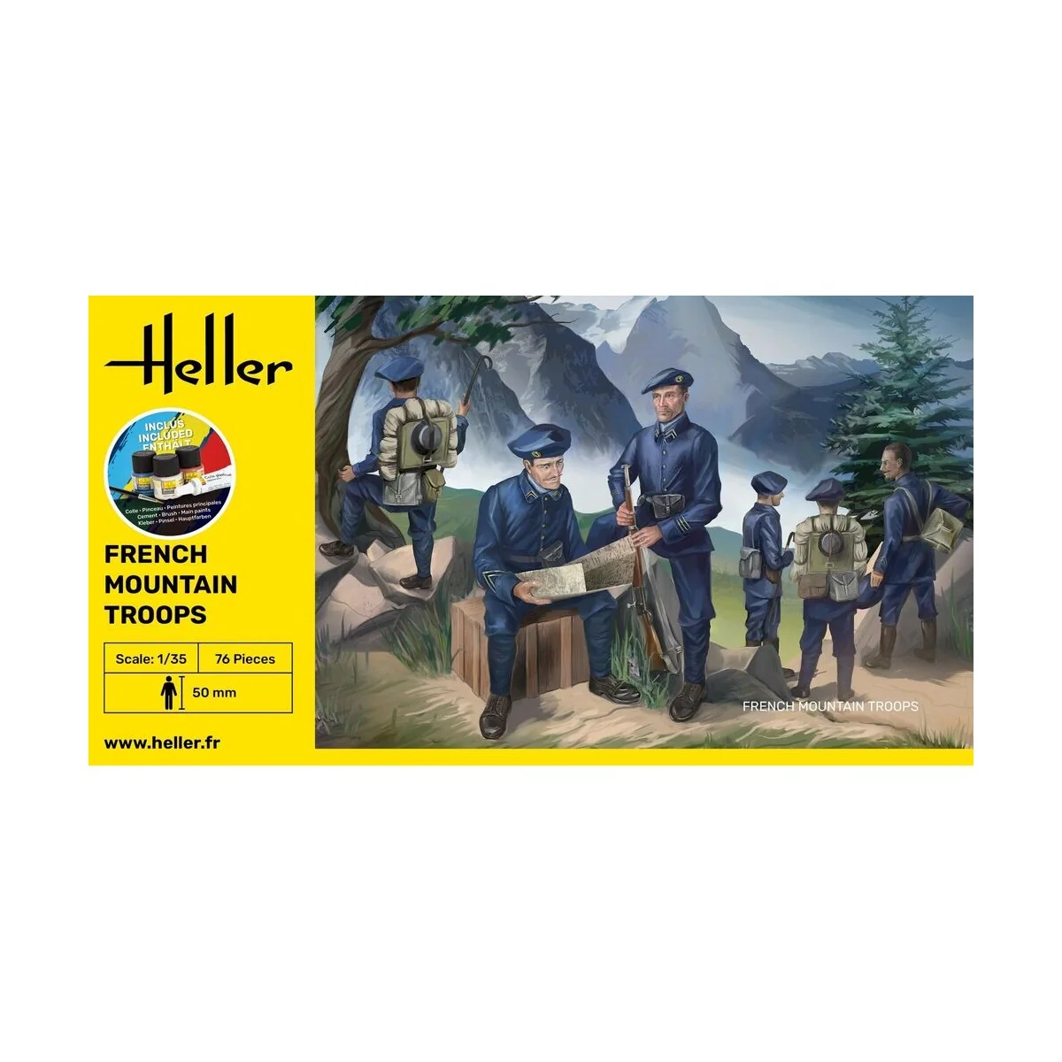 STARTER KIT French Mountain Troops, 1/35 - Heller 57223