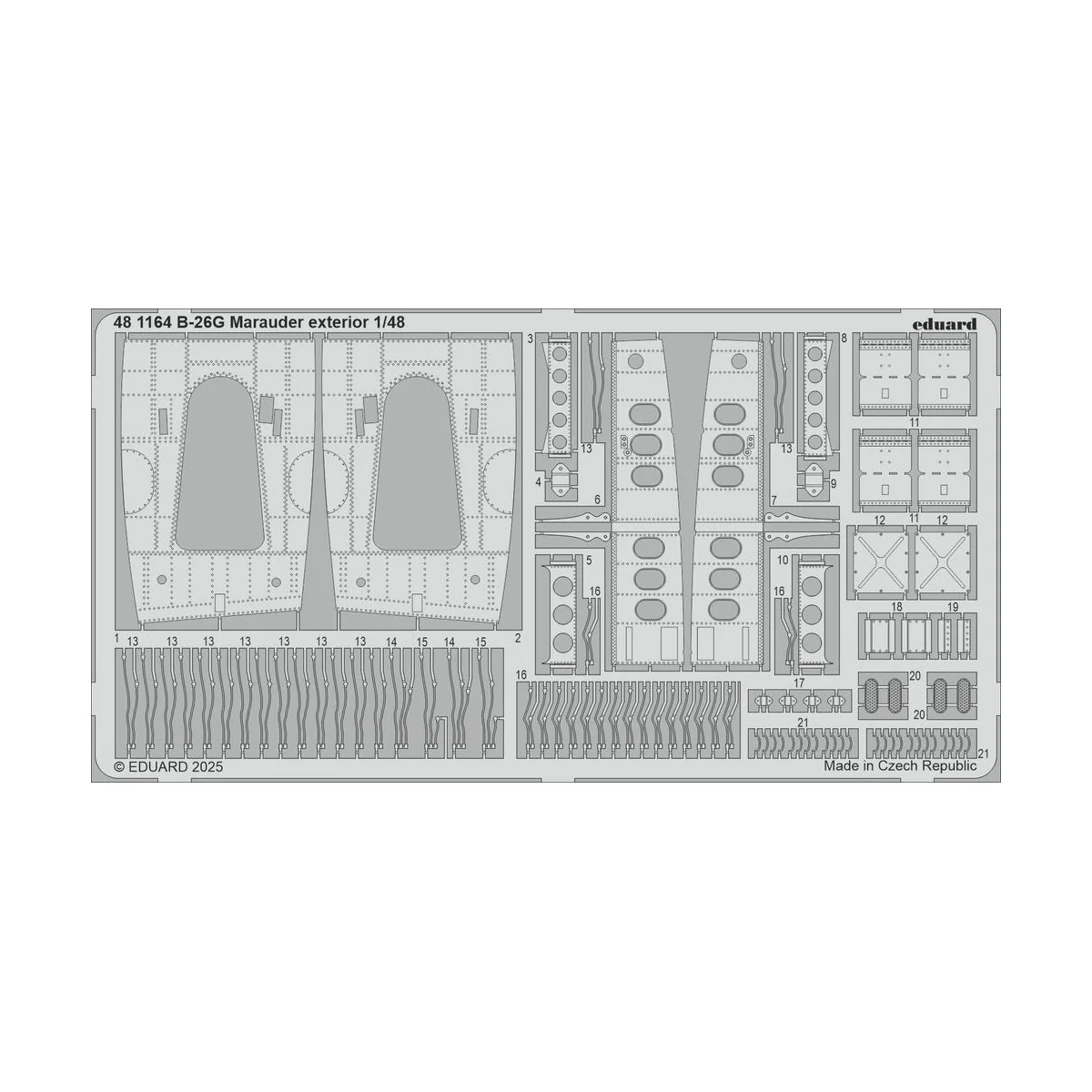 B-26G Marauder exterior ICM, 1/48 - Eduard Accessories 481164