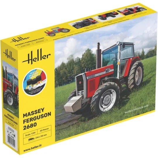 STARTER KIT Massey Ferguson 2680, 1/24 - Heller 57402