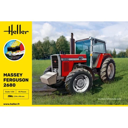 STARTER KIT Massey Ferguson 2680, 1/24 - Heller 57402