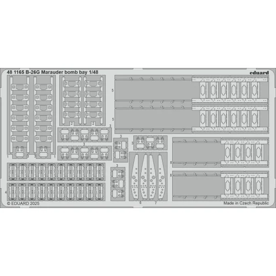 B-26G Marauder bomb bay ICM, 1/48 - Eduard Accessories 481165