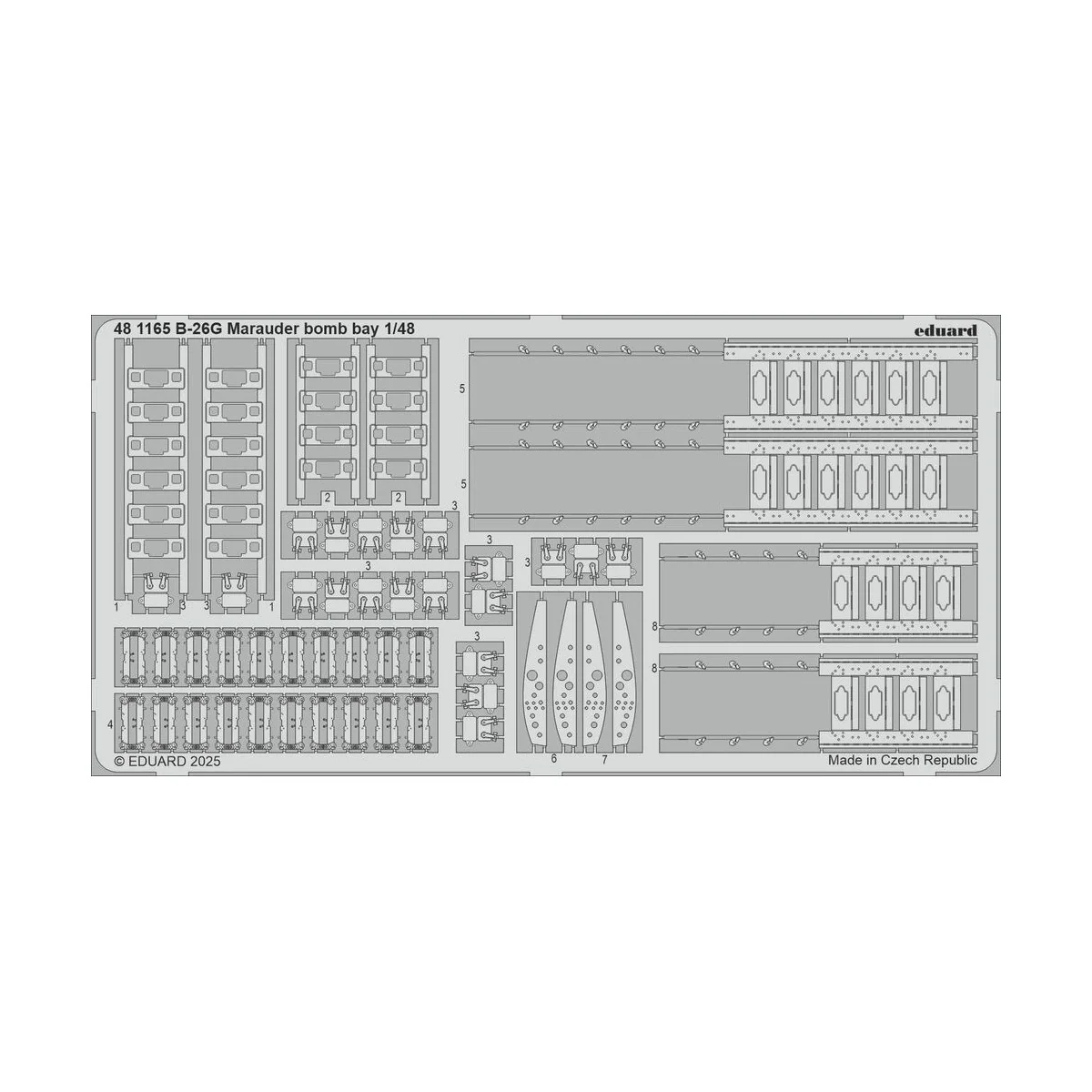 B-26G Marauder bomb bay ICM, 1/48 - Eduard Accessories 481165