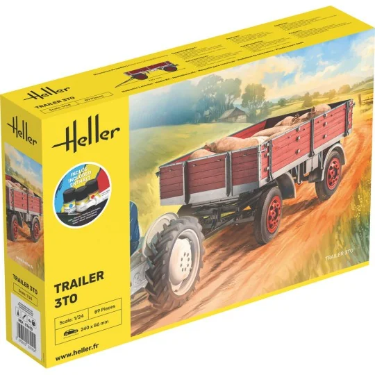 STARTER KIT Trailer 3to, 1/24 - Heller 57410