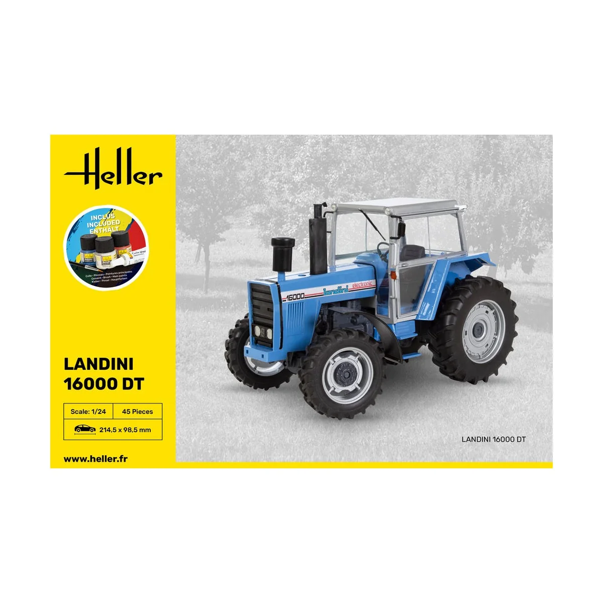 STARTER KIT Landini 16000 DT, 1/24 - Heller 57403