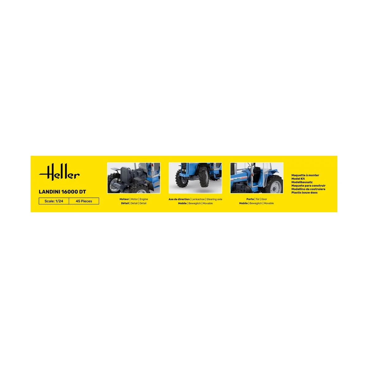 STARTER KIT Landini 16000 DT, 1/24 - Heller 57403