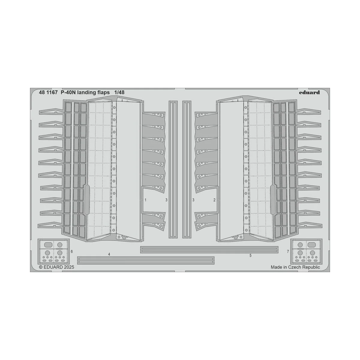 P-40N landing flaps EDUARD - Eduard Accessories 481167