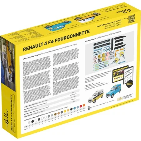 STARTER KIT Renault 4 F4 Fourgonette, 1/24 - Heller 58700