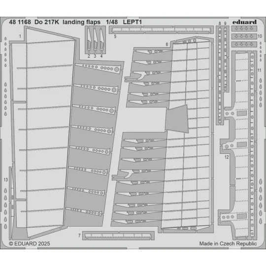 Do 217K landing flaps ICM, 1/48 - Eduard Accessories 481168