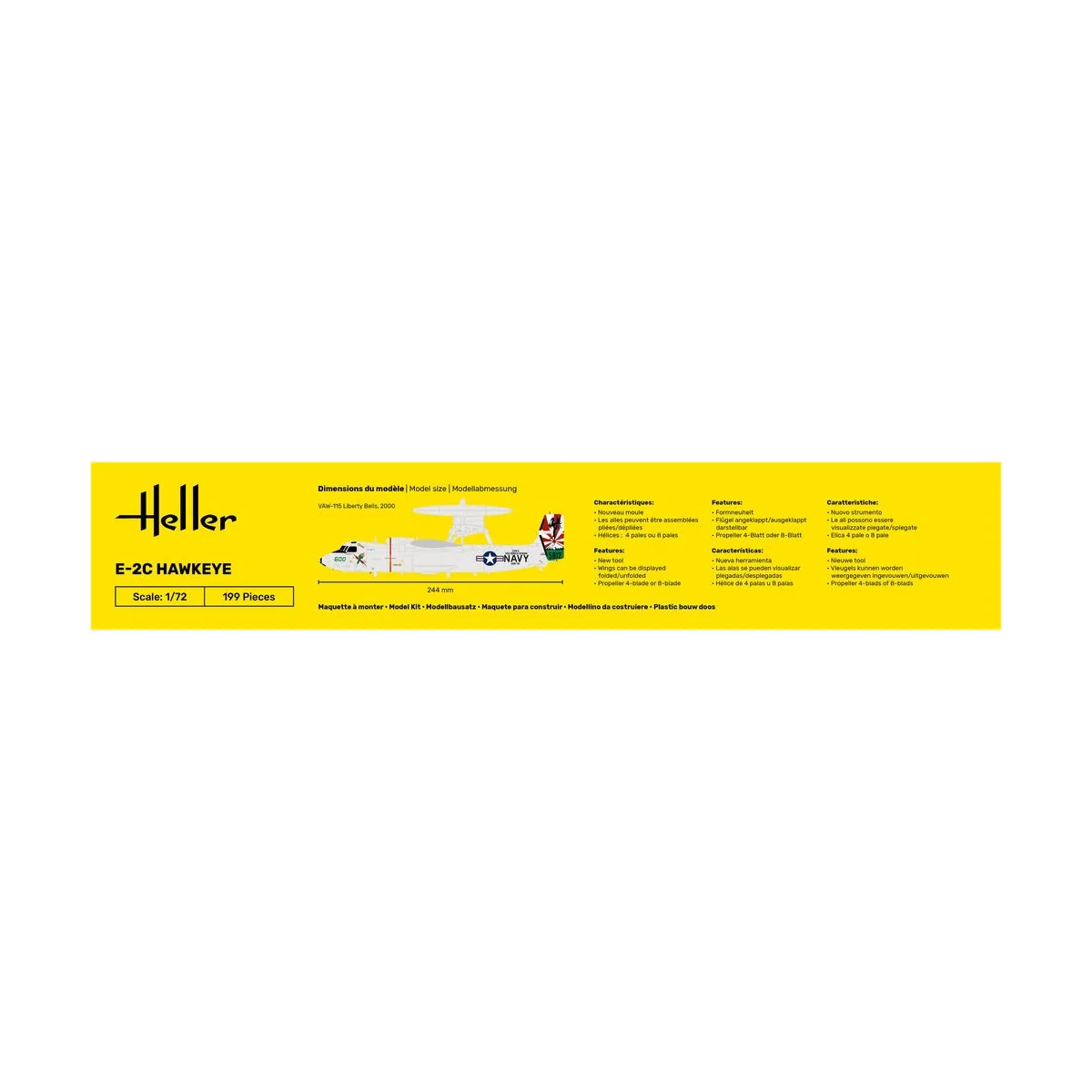 STARTER KIT E-2C Hawkeye, 1/72 - Heller 58300