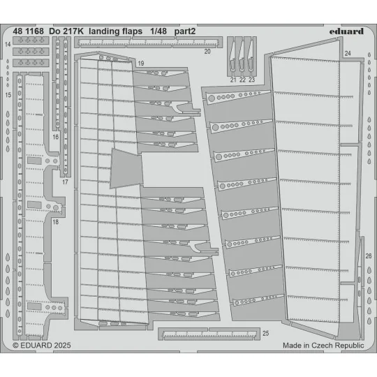 Do 217K landing flaps ICM, 1/48 - Eduard Accessories 481168